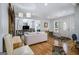Bright and airy living room with hardwood floors and a view of the front door at 1858 Ridgeland Dr, Decatur, GA 30032
