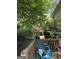 Outdoor deck with view to a wooded yard at 160 Hialeah Way, Roswell, GA 30075