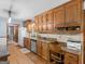 Spacious kitchen featuring ample cabinetry, stainless steel appliances, and granite countertops at 930 Singley Dr, Locust Grove, GA 30248