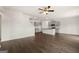 Spacious living room features a seamless transition to a modern kitchen, creating an open and inviting atmosphere at 572 Whitman Ln # 19, Stockbridge, GA 30281