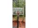 Outdoor basketball hoop with a clear backboard and trees in the background at 374 Persimmon Dr, Sharpsburg, GA 30277