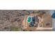 A bird's eye view of the home and pool and the surrounding wooded area at 108 Turnberry Trce, Sharpsburg, GA 30277