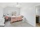 Bedroom area with a desk, chair, and a view of the outdoors from the window at 108 Turnberry Trce, Sharpsburg, GA 30277