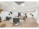 Large basement with fireplace, seating area, pool table, luxury vinyl floors and ample room for entertaining at 2019 Emerald Dr, Jonesboro, GA 30236