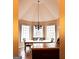 Inviting breakfast nook featuring bay windows and an ornate chandelier at 30 Cynthia Ct, Fayetteville, GA 30215