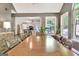 Dining room showcasing modern decor with an open layout and connecting kitchen at 1310 Yarborough Dr, Peachtree City, GA 30269