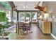 Bright dining room with ample natural light, a wooden table set, and rustic decor at 1310 Yarborough Dr, Peachtree City, GA 30269