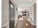 Elegant foyer with hardwood floors and a view of the inviting living room at 1310 Yarborough Dr, Peachtree City, GA 30269