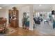 Open-concept living space with hardwood floors, neutral carpet, and seamless flow into the Gathering room at 3226 Puritan Way, Mcdonough, GA 30252