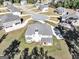 Aerial view of a property on a cul-de-sac surrounded by lush landscaping at 412 Guildhouse Dr # 38, Mcdonough, GA 30252