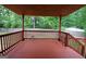 Wooden deck overlooks the backyard, perfect for outdoor entertaining at 208 Holliday Way, Carrollton, GA 30116