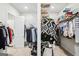 Walk-in closet with wire shelving offering ample storage for clothes and accessories at 175 Campaign Trl, Fayetteville, GA 30214