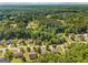 Aerial view of homes nestled among trees in a lush neighborhood at 3129 Oak Ridge Ln, Loganville, GA 30052