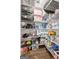 Organized walk-in pantry with ample shelving to store groceries, small appliances, and household items at 2124 Gaddis Rd, Canton, GA 30115