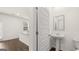 A half bath and kitchen area are visible from this view at 588 Whitman Ln # 23, Stockbridge, GA 30281