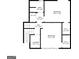 Upstairs floor plan featuring two bedrooms with walk-in closets, and a shared bath and laundry area at 4811 Nevilly Way, Marietta, GA 30066