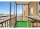 Spacious balcony with city views, table, and seating perfect for relaxing at 300 Peachtree Ne Ave # 22N, Atlanta, GA 30305