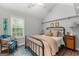 Bedroom with a vaulted ceiling and a large window at 75 Mcintosh Estates Dr, Sharpsburg, GA 30277