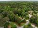 Aerial view of the community showcasing the lush green landscape, mature trees, and homes nestled in a wooded setting at 100 Hartford Pl, Fayetteville, GA 30214