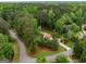 Aerial view of a home nestled among lush trees, showcasing its private and serene setting at 100 Hartford Pl, Fayetteville, GA 30214