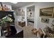 Inviting hallway leading to a cozy bedroom, adorned with decor at 80 Jacksons Vly, Sharpsburg, GA 30277