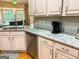 This kitchen features granite countertops, light wood cabinets and stainless steel dishwasher at 80 Jacksons Vly, Sharpsburg, GA 30277