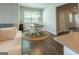 Cozy dining area features a round table, seating for four, and a jute rug at 360 Hayden Cir, Woodstock, GA 30189