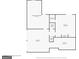 Basement layout showing an unfinished basement, a bathroom, laundry room, and a bedroom at 8091 Bouldercrest Pl, Douglasville, GA 30135