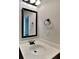 Nice bathroom vanity with dark fixtures at 305 Mango Ct, Mcdonough, GA 30253