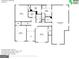 Second floor plan featuring bedrooms, bathrooms, walk-in closets, and a laundry room at 305 Mango Ct, Mcdonough, GA 30253