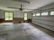 Spacious garage with windows for natural light and an automatic door opener at 6504 Cedar Mountain Rd, Douglasville, GA 30134