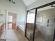 The main bathroom offers a separate shower and bathtub with plenty of space at 6504 Cedar Mountain Rd, Douglasville, GA 30134