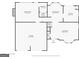 Downstairs floorplan includes living room, kitchen, and garage at 3913 Landgraf Cv, Decatur, GA 30034