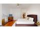 Comfortable main bedroom with fireplace and doorway to ensuite bathroom at 2897 Macaw Nw St, Atlanta, GA 30318