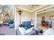Relaxing covered patio with outdoor seating, heater, and grill at 2897 Macaw Nw St, Atlanta, GA 30318