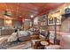 Unique bedroom features a western theme and an eye-catching decorative tin ceiling at 80 David Rd, Hampton, GA 30228