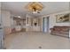 Spacious living room features hardwood floors, built-in cabinets, ceiling fan and ample space at 333 Old Carrollton Rd, Roopville, GA 30170
