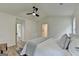 Bright bedroom with neutral decor leading to Primary bathroom and walk in closet at 3336 Country Creek Nw Dr, Kennesaw, GA 30152