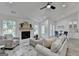 Cozy living area showcasing fireplace, modern furnishings, and bright lighting at 3336 Country Creek Nw Dr, Kennesaw, GA 30152