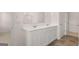 Bathroom with double vanity and hard surface flooring at 100 Silver Moon Dr, Loganville, GA 30052