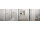 Modern bathroom featuring a glass-enclosed shower with tile surround at 799 Grande Bishop Dr, Fairburn, GA 30213