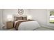 Inviting bedroom with plush bedding, ambient lighting, and a tranquil view from the window at 799 Grande Bishop Dr, Fairburn, GA 30213