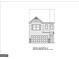 Front elevation blueprint of new construction featuring a two-car garage and symmetrical window placements at 322 Sound Cir # 118, Stockbridge, GA 30281