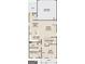 Layout of the home's main floor, featuring an open kitchen, dining area, Gathering room, flex room and a bedroom at 4438 Encore Park Xing, Duluth, GA 30097