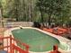 Backyard swimming pool with a surrounding deck perfect for relaxing on a sunny day at 275 Summertown Dr, Stockbridge, GA 30281