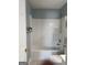Clean bathroom with a shower and tub combination offering modern fixtures and a functional layout at 117 Rendition Dr, Mcdonough, GA 30253
