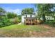 Backyard view of the house showing the wooden deck and lush green lawn at 1962 Compton Dr, Atlanta, GA 30315