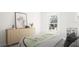 Charming bedroom featuring soft lighting, stylish decor, and a large window at 2278 Santa Fe St, Morrow, GA 30260