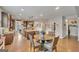 Charming kitchen with a breakfast nook, an island, stainless steel appliances, and a pantry at 228 Madison Grace Ave, Mcdonough, GA 30252