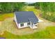 New construction home with a dark roof, white siding, and well-maintained yard at 115 Oak Road, Locust Grove, GA 30248